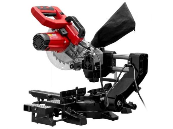 Торцовочная пила WORTEX MS 2116-1 LM в кор. 1800 Вт, 210 мм, глуб. до 65 мм, шир. до 300 мм, лазер(Консольный тип протяжки)