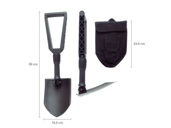 Лопата складная FISKARS(длина:34-84 см, ширина:16,5 см)