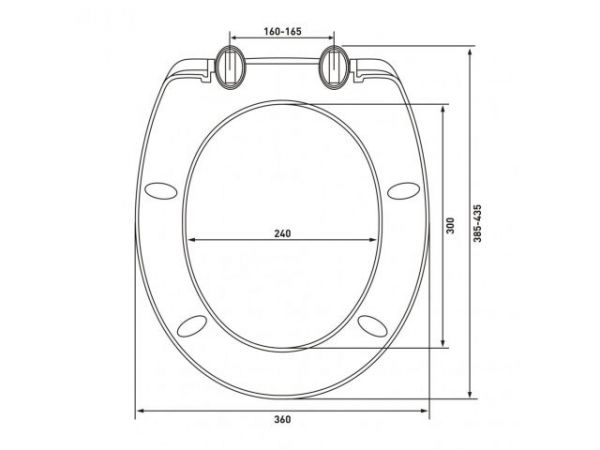 Сиденье для унитаза Standart Plus, AV Engineering