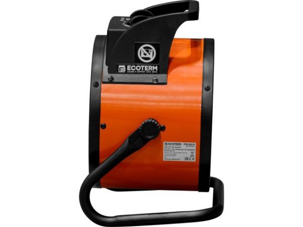 Нагреватель воздуха электр. Ecoterm EHR-03/1F(пушка, 3 кВт, 220 В, термостат,  керамика PTC)