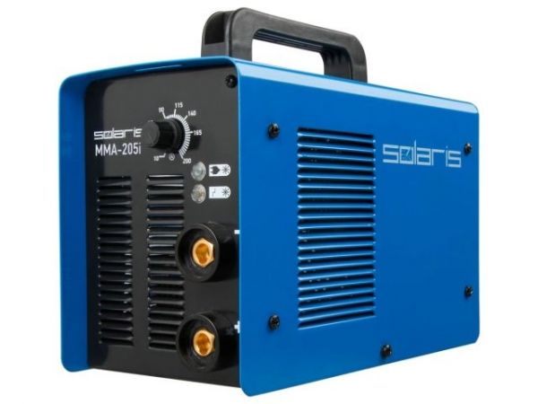 Инвертор сварочный SOLARIS MMA-205i(230В; 10-200 А; 85В; электроды диам. 1.6-4.0 мм; вес 5.1 кг)