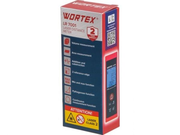 Дальномер лазерный WORTEX LR 7001 в кор., 0,03 – 70, ± 2 мм