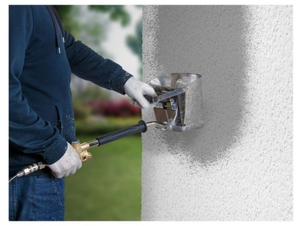 Приспособление для штукатурных работ (хоппер-ковш) ECO SGH-01(нанесение строительных смесей; 4 сопла; 4-6 бар; 4 л; 1/2')