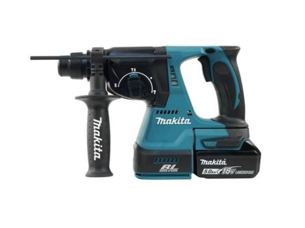 Перфоратор MAKITA LXT DHR 242 RT в кейсе(18.0 В, Li-Ion, 2.0 Дж, вес 3.3 кг,)
