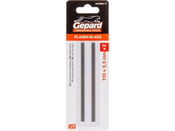 Нож для рубанка 110x5.5мм 2шт. GEPARD