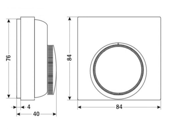 Термостат для системы отопления, AV Engineering(2 Вт, 10 мА, от +10 до +30 °С)