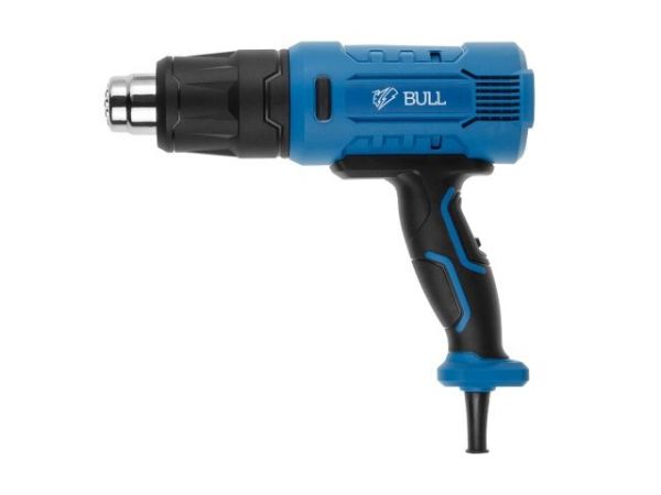 Термовоздуходувка BULL HG 5501 в чем. + набор сопл 1800 Вт, 3 скор., 50-550 °С, ступенч. рег. (1800 Вт, 3 скор., 50-550 °С, ступенч. рег.)
