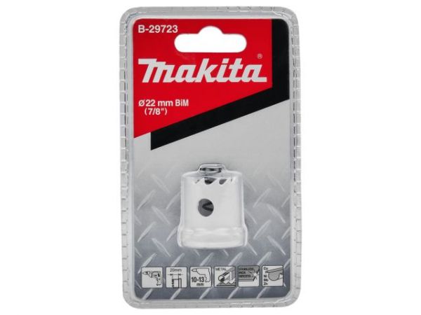 Коронка BiM 22x20 мм, для листового металла Makita