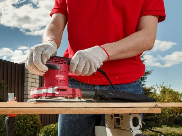 Виброшлифмашина WORTEX SS 1920 E в кор. 260 Вт, 90х187 мм, 6000-13000 кол/мин(крепление на липучке/скобах, 1,8 кг)