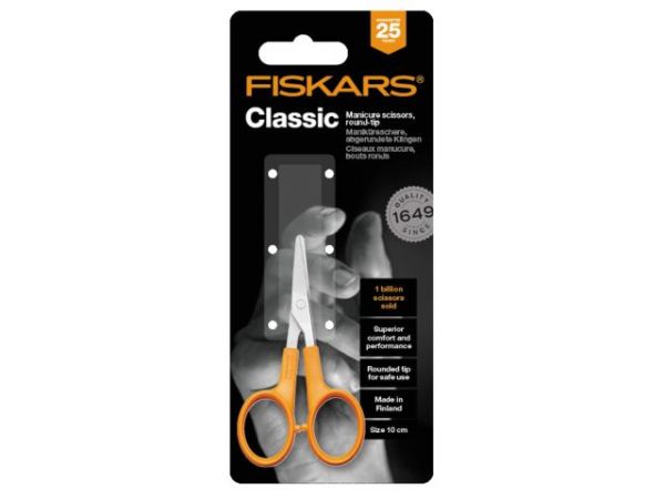 Ножницы маникюрные с закругл. концами 10см Classic Fiskars