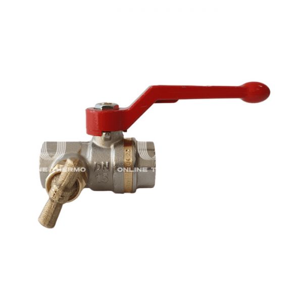 Кран шаровый Ридан BVR-DR 065B8217R, 3/4" ВР, полнопроходной, ручка-рычаг