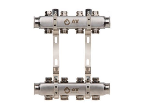 Коллекторная группа AVE162, 4 вых. AV Engineering(PRO серия Для отопления (радиаторы))