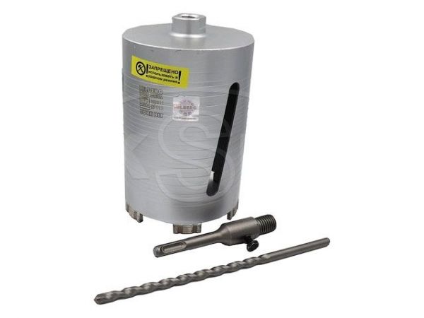 Коронка алмазная d 112 мм железобетон HILBERG LASER(сухое сверление)