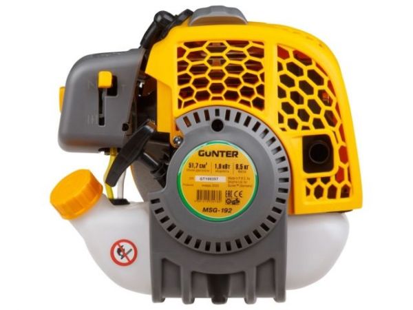 Мотокоса GUNTER MSG-192 с пильным диском и головкой(1.90 кВт, 51.7 см3, диск 255х25.4 мм, 40 зуб., ремень двухлямочный)
