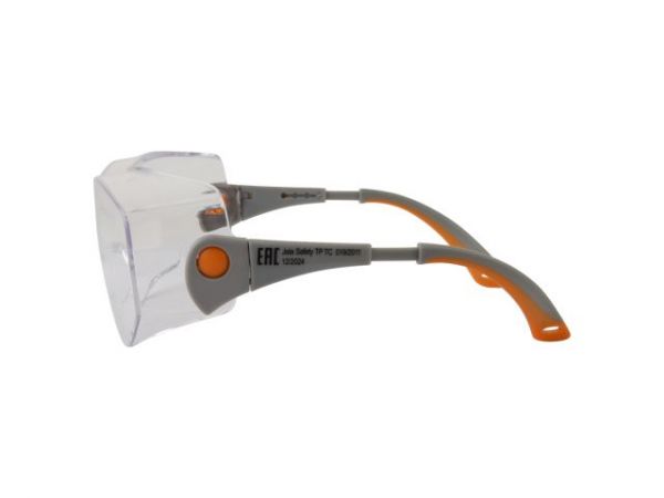 Очки открытые JETA SAFETY Oculus прозрачные(с боковой защитой и регулировкой дужек по длине и наклону)