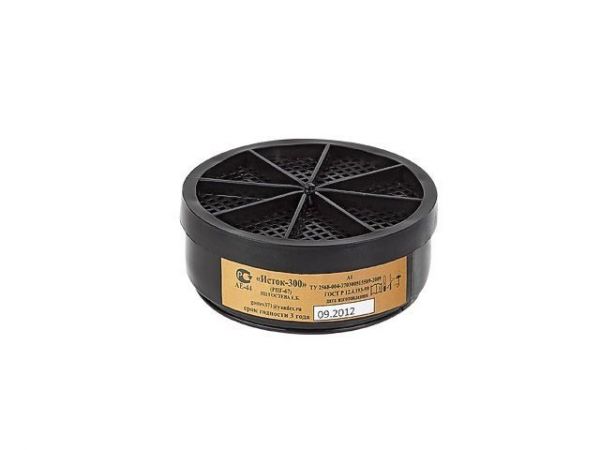 Фильтр к респиратору 'Исток-300' А1 (РПГ-67) инд.уп/2 шт.(А1 – органические газы и пары)