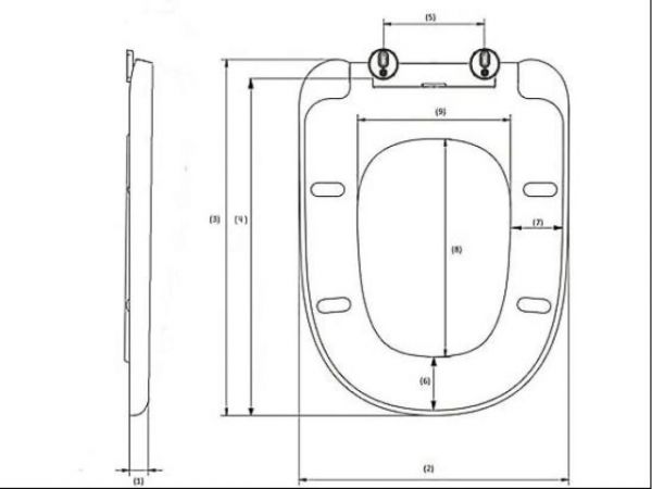 Сиденье для унитаза AV Engineering, GRAND(Дюропласт)
