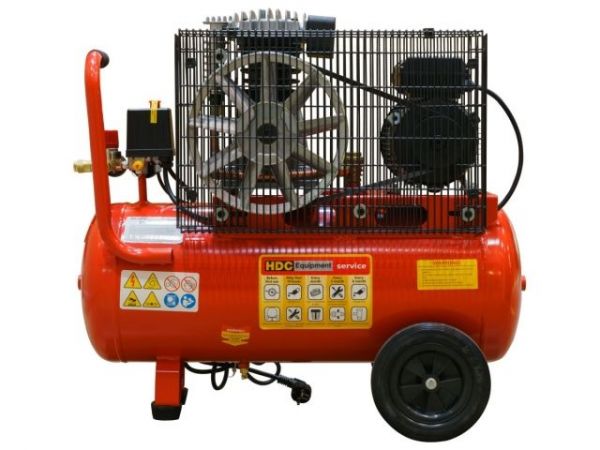 Компрессор HDC HD-A051 ременной(396 л/мин, 10 атм, ременной, масляный, ресив. 50 л, 220 В, 2.20 кВт)