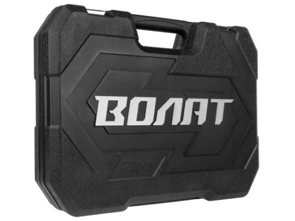 Набор слесарного инстр-та в чем. 72пр. ВОЛАТ(1/4', 1/2', 6 граней)