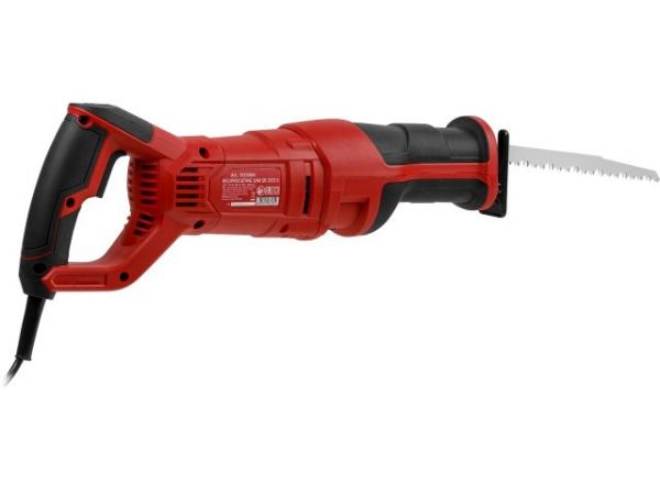 Сабельная пила WORTEX SR 2012 E в кор. + 2 пильных полотна 1200 Вт, дер. 210 мм, ход 30 мм, рег.об. (1200 Вт, дер.210 мм, алюм.20 мм, рег.об., маятник.ход, бескл.замена оснастки, шунр 4 м)