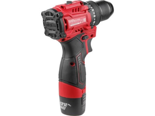 Дрель-шуруповерт WORTEX LX BD 1220 DLi 12В, 30 Нм, 2*1.5 Ач, патрон 10 мм, бесщёт. (12 В, БЕСЩЁТ.ДВИГ., с 2х1.5 Ач акб, НЕ подходит к линейке ALL1)