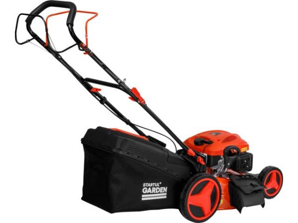 Газонокосилка бензиновая STARTUL GARDEN 51 SM самоходная(5,5 л.с., шир. 51 см, самоходная, мульчир., стальн. корпус, травосборник 70 л)