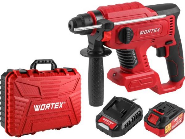 Перфоратор WORTEX CRH 1820-2 в чем. ALL1 XLT SET БЕСЩЕТ., 18 В, 2.2 Дж, 20 мм, 1х4 А*ч(вес 1,7 кг, 4 режима)