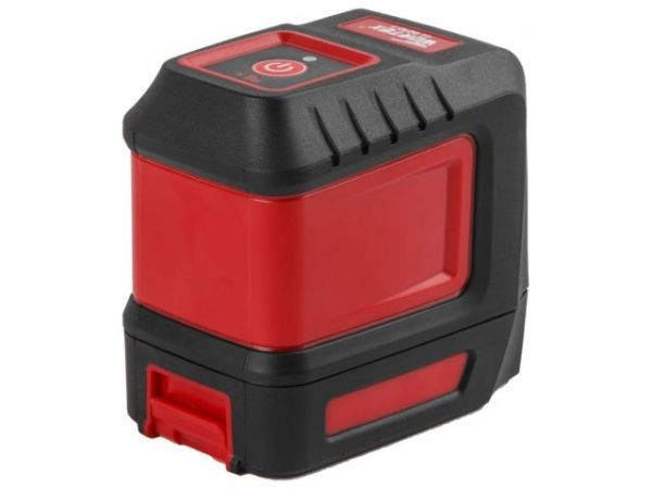 Нивелир лазерный WORTEX LL 0210-1 со штативом в кор. 2х130°, до 15 м, +/- 0.3 мм/м, красный(резьба 1/4', штатив 1 м в комплекте)