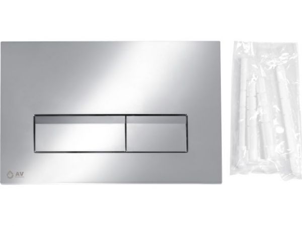 Инсталляционный сет 3 в 1 с кнопкой 311, AV Engineering(Кнопка - хром прямоугольная)