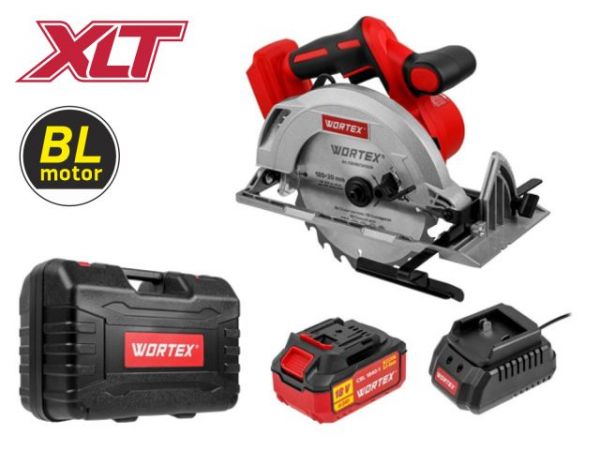 Циркулярная пила WORTEX CCS 1819-1 в чем. ALL1 XLT SET БЕСЩЕТ., 18 В, 185 мм, до 63 мм(ЗУ 2А)