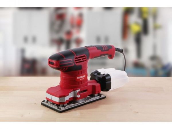 Виброшлифмашина WORTEX SS 1920 E в кор. 260 Вт, 90х187 мм, 6000-13000 кол/мин(крепление на липучке/скобах, 1,8 кг)