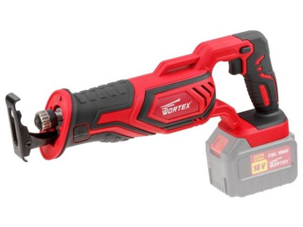 Сабельная пила WORTEX CSR 1118 E в кор. ALL1 XLT SOLO 18В, дер. 115 мм(18 В, БЕЗ АКБ И ЗУ, дерево до 115 мм, металл до 10 мм, пластик до 90 мм)