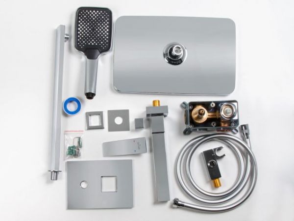 Душевая система (Lt) D35, серия Lily хром, a-five(Встраиваемый, Короткий излив, 239 мм.)