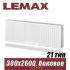 Стальной радиатор Lemax Compact тип 21 300x2600 мм