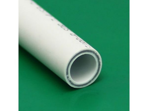 Труба ПП стекловолокно 20х2,8 PN20 сер. 2м РТП