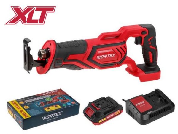 Сабельная пила WORTEX CSR 1118 E в кор. ALL1 XLT SET 18В, 1 акк., 2 Ач, дер. 115 мм(18 В, С АКБ (2.0 А/ч) И З/У, дерево до 115 мм, металл до 10 мм, пластик до 90 мм)