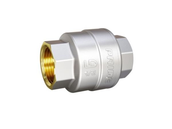 Клапан обратный 1' вн.-вн. пружинный латунный шток, LD