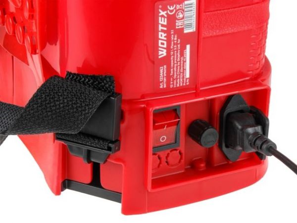 Аккум. опрыскиватель WORTEX KS 1280 в кор. 12В, 1 акк., 8 Ач, 12 л(12 л., 4 бар, 12 В, 1 акк., 8.0 А/ч, свинцово-кислотная батарея)