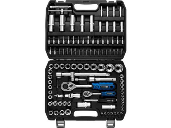 Набор головок и бит 108пр. TREK(1/4', 1/2', 6 граней)