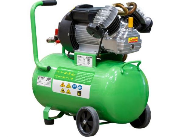 Компрессор ECO AE-502-3 коаксиальный(440 л/мин, 8 атм, коаксиальный, масляный, ресив. 50 л, 220 В, 2.20 кВт)