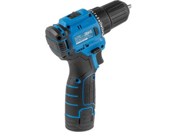 Дрель-шуруповерт BULL SR 1203 в чем. БЕСЩЕТ., 12 В, 37 Н*м, 2*2 А*ч акб, БЗП 10 мм(шурупы до 8 мм)