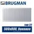 Стальной радиатор Brugman FEK тип 22 500x800, боковое подключение