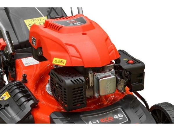 Газонокосилка бензиновая ECO LG-633 самоходная(5.0 л.с., шир. 46 см, самоходная, мульчир., стальн. корпус, травосборник 60 л)