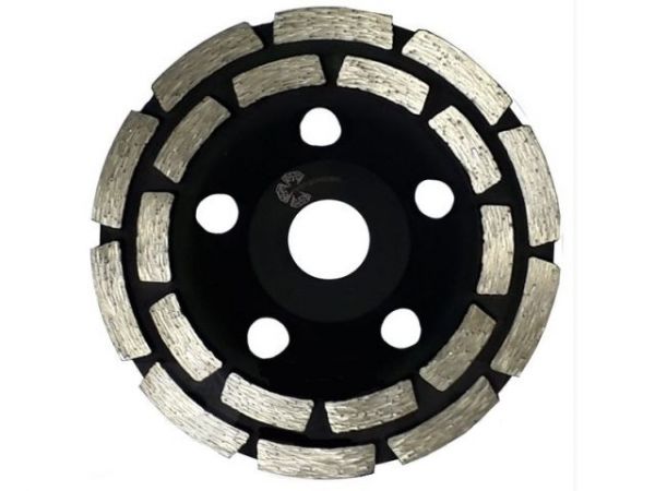 Алмазная чашка d 125мм сегментная двухрядная TRIO DIAMOND(бетон / гранит / натуральный камень / искусственный камень)
