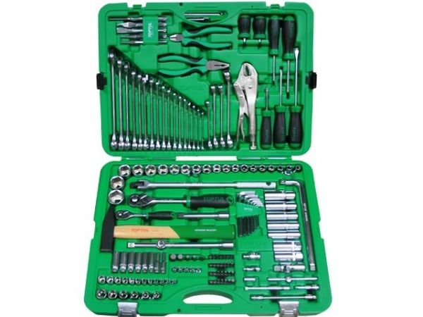 Набор слесарного инстр-та в чем. 150предм. 1/4',1/2' 6гр. TOPTUL