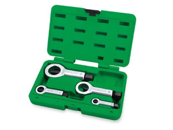 Набор гайкорезов 9-27мм 4пр TOPTUL(гайколомов)