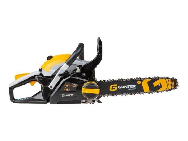 Бензопила Gunter MSH-3805 шина 35 см (14''), 3/8' LP, 1,3 мм, 52 зв.(1.50 кВт, 2.0 л.с., 37,2 см3, вес 6 кг)