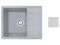 Мойка кухонная из искусственного камня PLATINUM серый 570х465 мм, AV Engineering