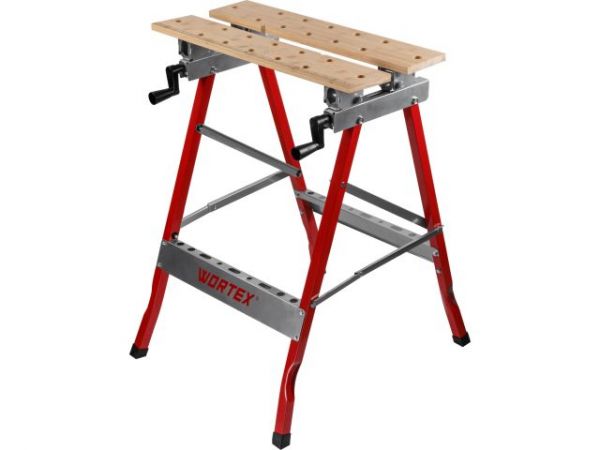 Верстак складной WORTEX WB 1060 в кор. БАМБУК, 605x640x800 мм, регулировка столешницы(нагрузка до 150 кг, масса 5,3 кг)