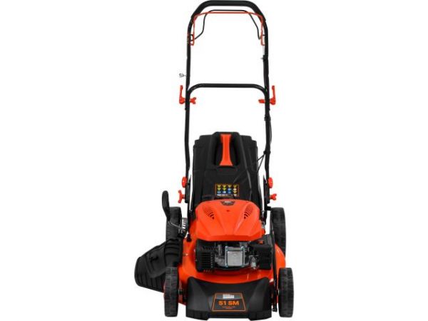 Газонокосилка бензиновая STARTUL GARDEN 51 SM самоходная(5,5 л.с., шир. 51 см, самоходная, мульчир., стальн. корпус, травосборник 70 л)